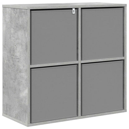 vidaXL Sideboard with Drawer Concrete Grey 68.5 x 32 x 67 cm