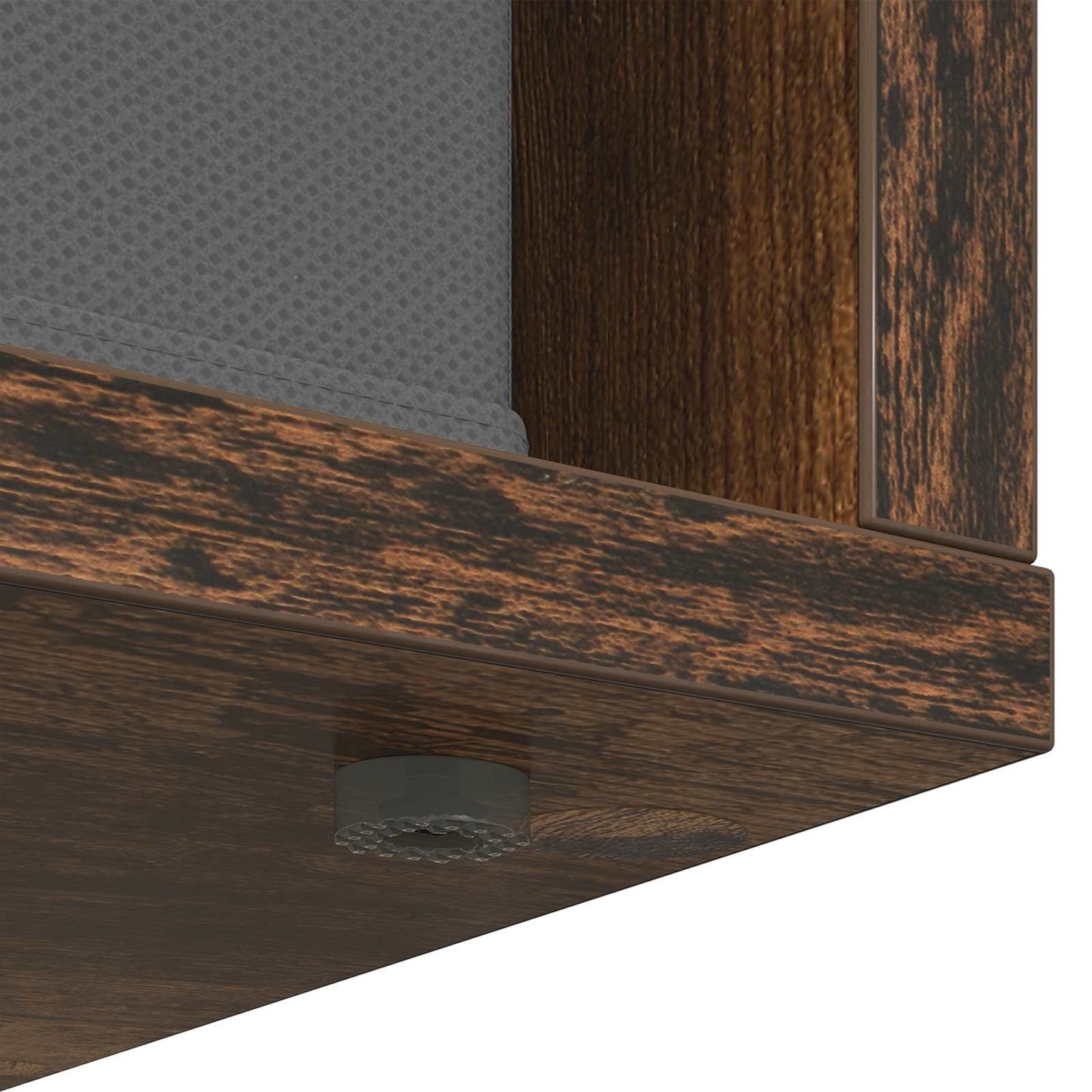 vidaXL Sideboard with Drawer Smoked Oak 68.5 x 32 x 67 cm