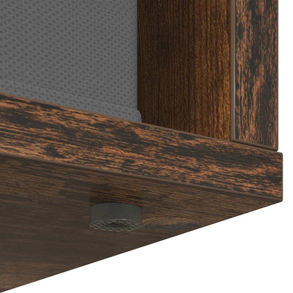 vidaXL Sideboard with Drawer Smoked Oak 68.5 x 32 x 67 cm