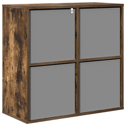vidaXL Sideboard with Drawer Smoked Oak 68.5 x 32 x 67 cm