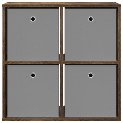 vidaXL Sideboard with Drawer Smoked Oak 68.5 x 32 x 67 cm