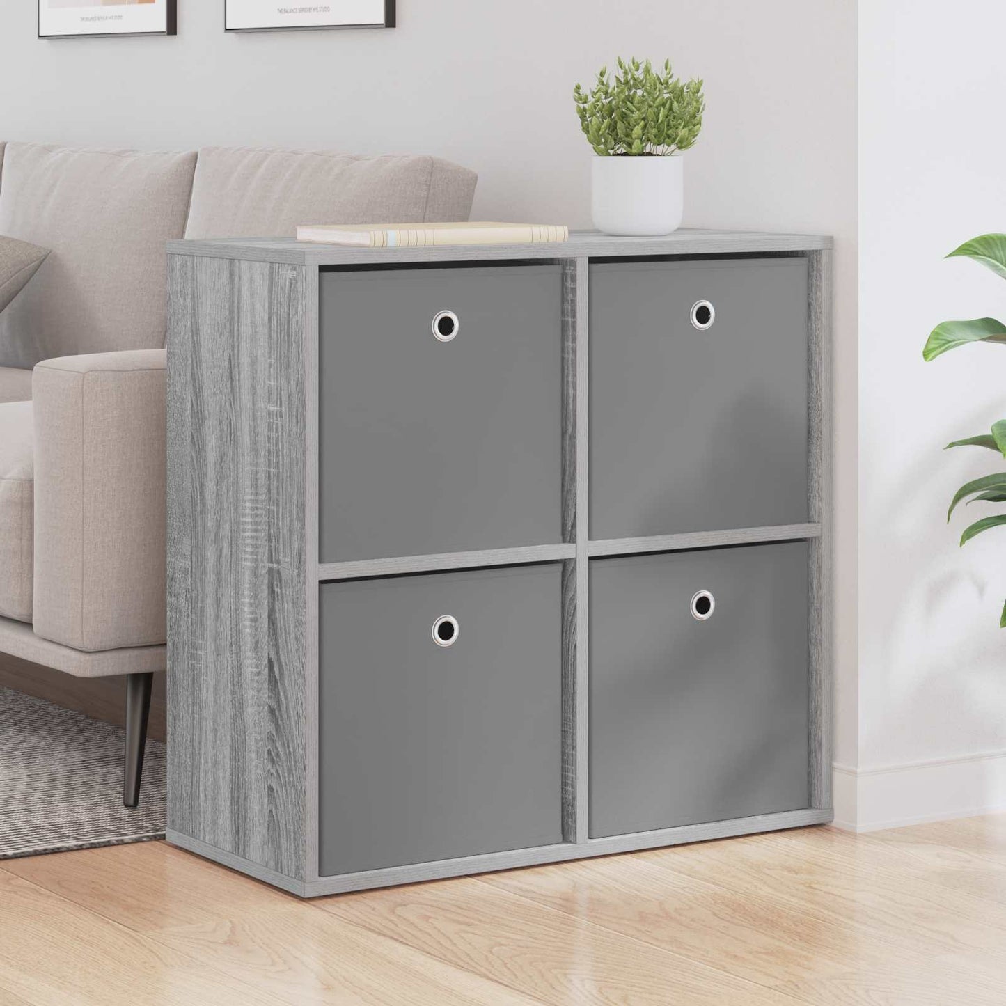 vidaXL Sideboard with Drawer Grey Sonoma 68.5 x 32 x 67 cm