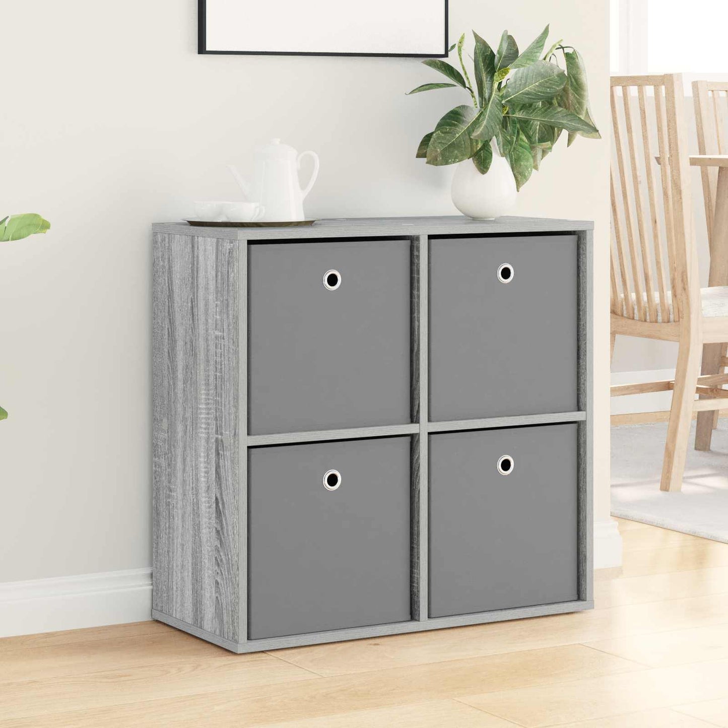 vidaXL Sideboard with Drawer Grey Sonoma 68.5 x 32 x 67 cm