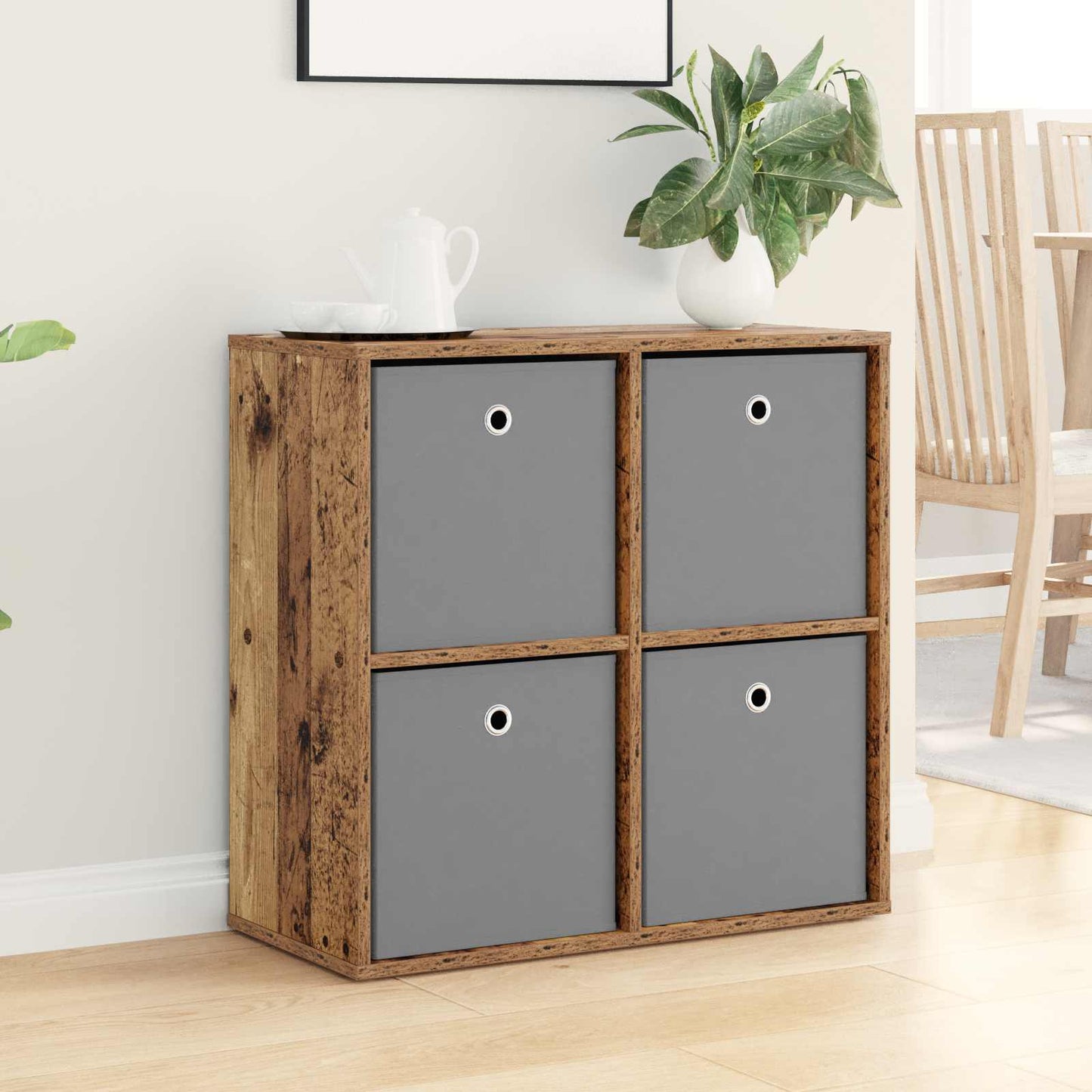 vidaXL Sideboard with Drawer Old Wood 68.5 x 32 x 67 cm