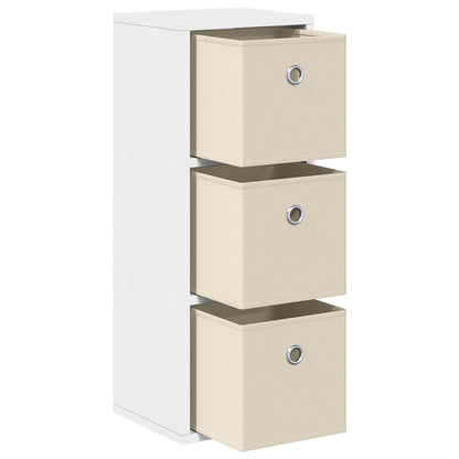 vidaXL Sideboard with Drawer White 25.5 x 22 x 69.5 cm