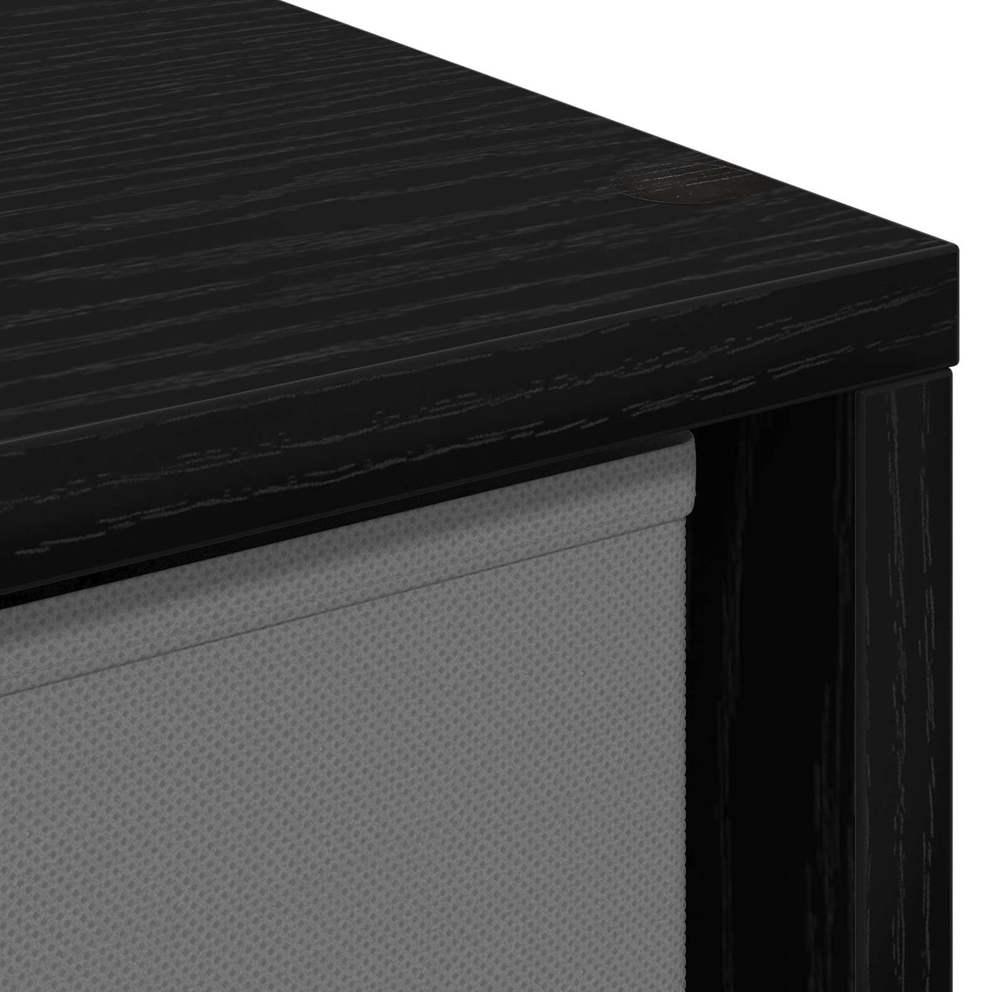 vidaXL Sideboard with Drawer Black Oak 25.5 x 22 x 69.5 cm