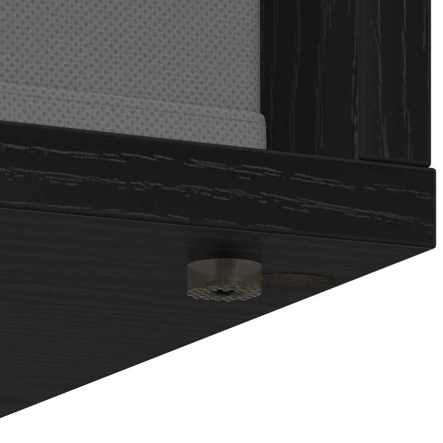 vidaXL Sideboard with Drawer Black Oak 25.5 x 22 x 69.5 cm