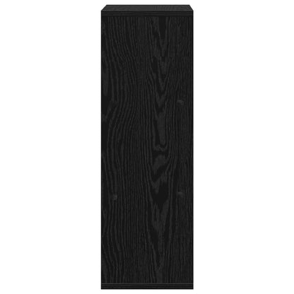 vidaXL Sideboard with Drawer Black Oak 25.5 x 22 x 69.5 cm