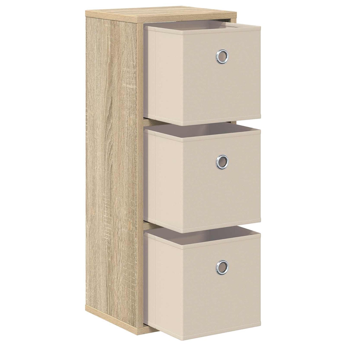 vidaXL Sideboard with Drawer Sonoma Oak 25.5 x 22 x 69.5 cm