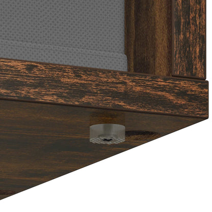 vidaXL Sideboard with Drawer Smoked Oak 25.5 x 22 x 69.5 cm