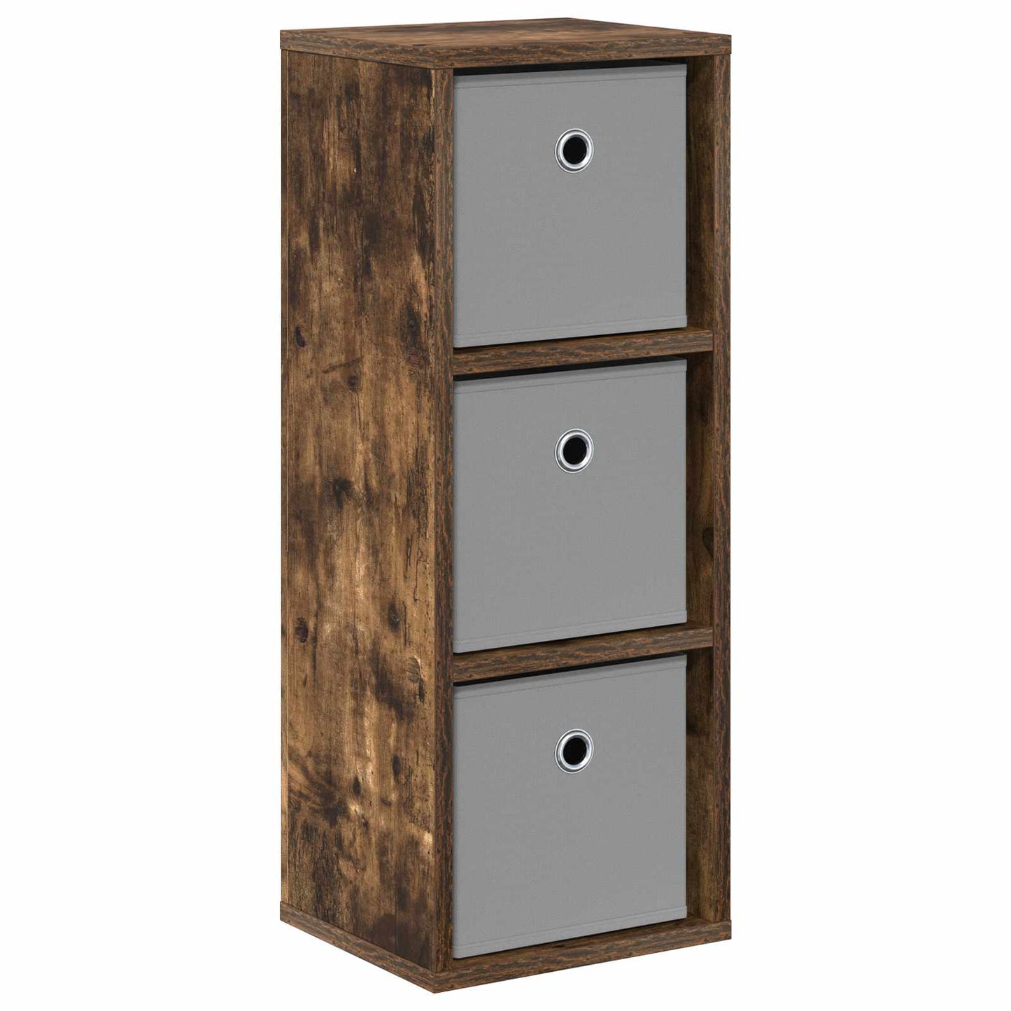 vidaXL Sideboard with Drawer Smoked Oak 25.5 x 22 x 69.5 cm