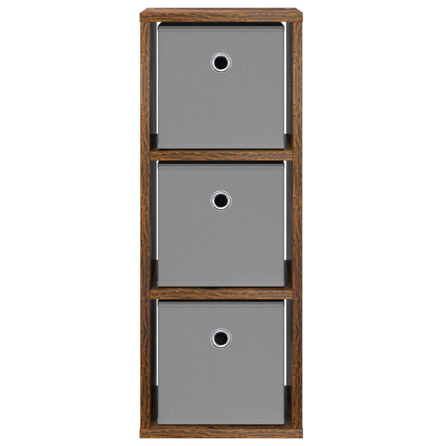 vidaXL Sideboard with Drawer Smoked Oak 25.5 x 22 x 69.5 cm