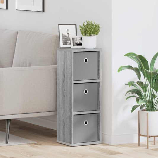 vidaXL Sideboard with Drawer Grey Sonoma 25.5 x 22 x 69.5 cm