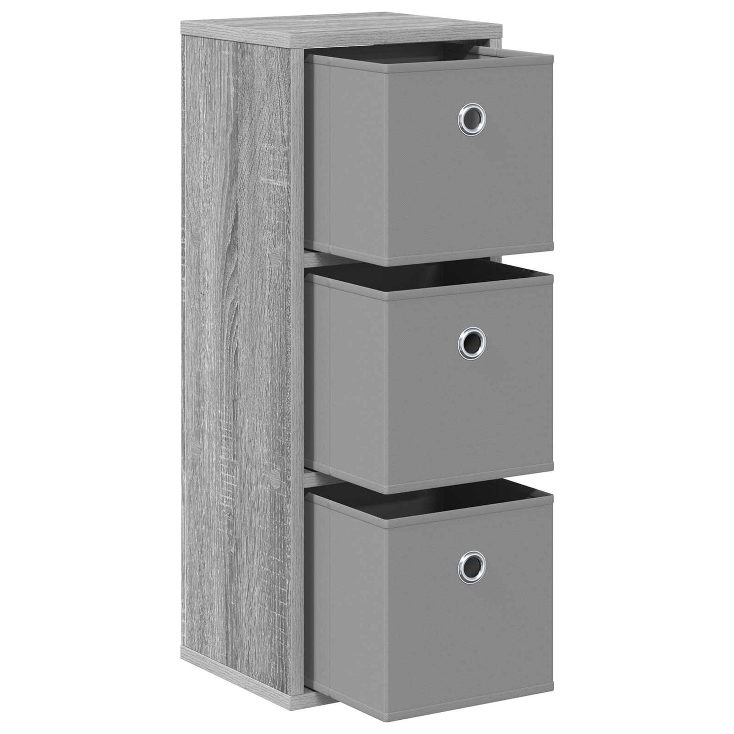 vidaXL Sideboard with Drawer Grey Sonoma 25.5 x 22 x 69.5 cm