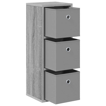 vidaXL Sideboard with Drawer Grey Sonoma 25.5 x 22 x 69.5 cm