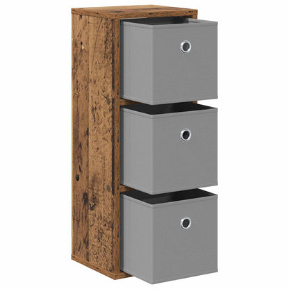 vidaXL Sideboard with Drawer Old Wood 25.5 x 22 x 69.5 cm