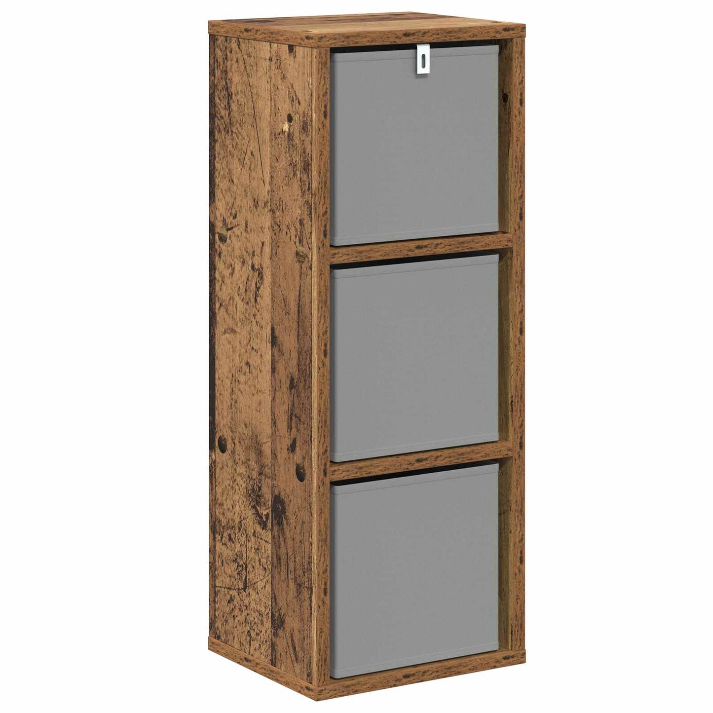 vidaXL Sideboard with Drawer Old Wood 25.5 x 22 x 69.5 cm