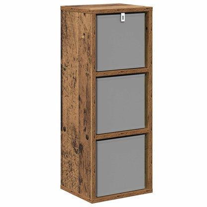 vidaXL Sideboard with Drawer Old Wood 25.5 x 22 x 69.5 cm