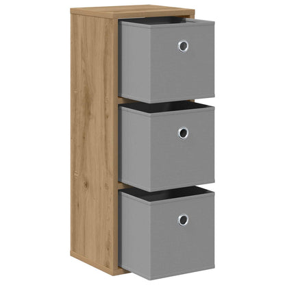 vidaXL Sideboard with Drawer Artisan Oak 25.5 x 22 x 69.5 cm