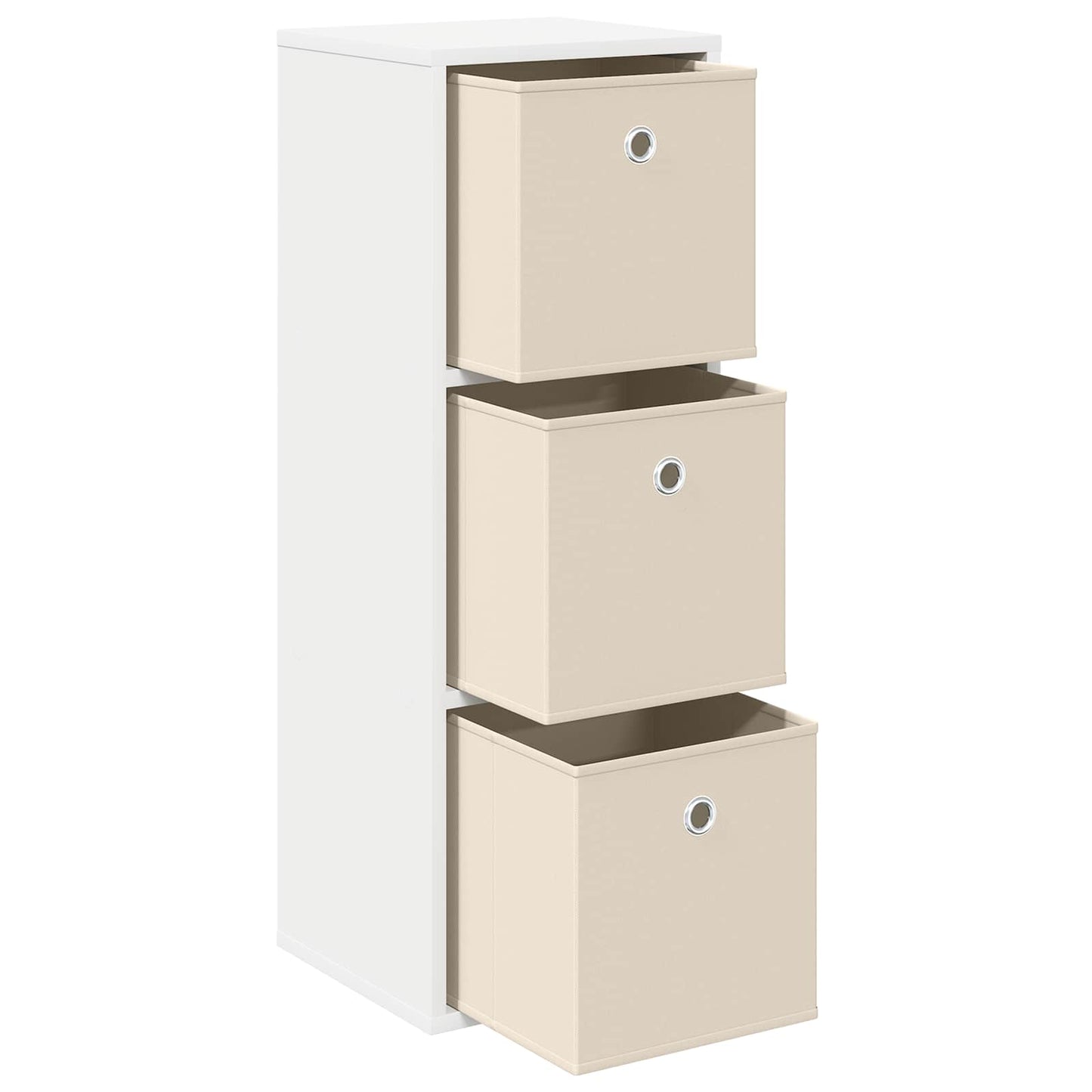 vidaXL Sideboard with Drawer White 30.5 x 27 x 84.5 cm