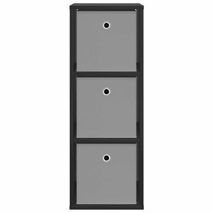 vidaXL Sideboard with Drawer Black Oak 30.5 x 27 x 84.5 cm