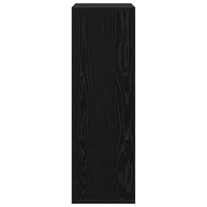 vidaXL Sideboard with Drawer Black Oak 30.5 x 27 x 84.5 cm