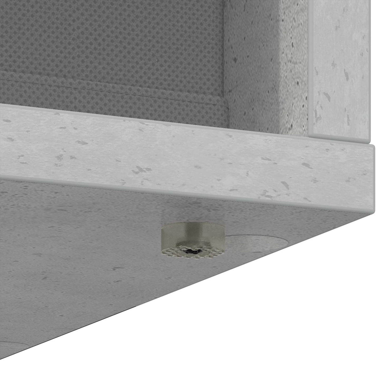 vidaXL Sideboard with Drawer Concrete Grey 30.5 x 27 x 84.5 cm