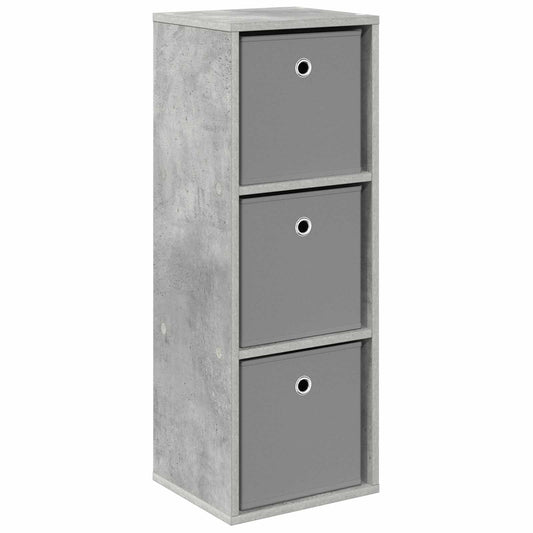 vidaXL Sideboard with Drawer Concrete Grey 30.5 x 27 x 84.5 cm