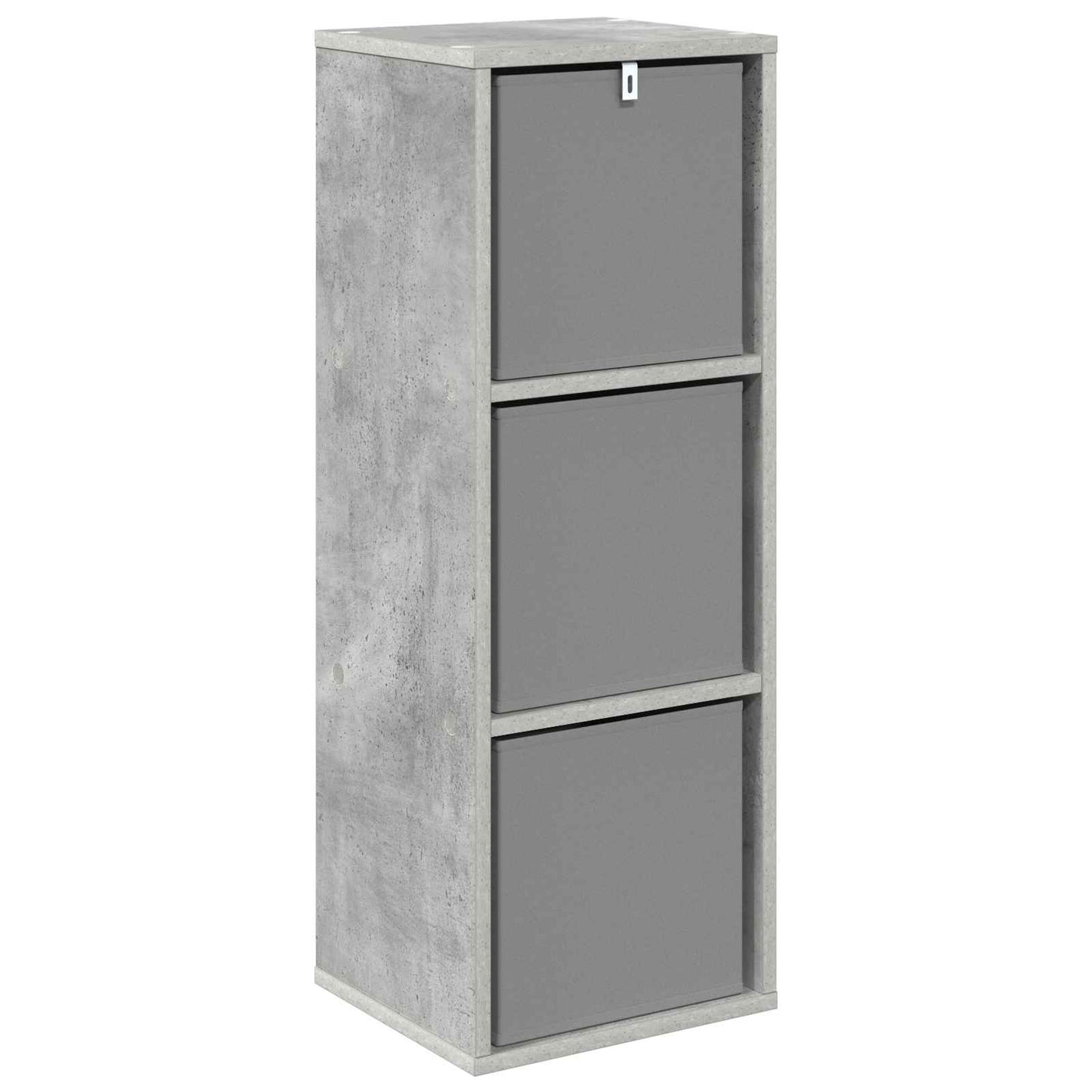 vidaXL Sideboard with Drawer Concrete Grey 30.5 x 27 x 84.5 cm