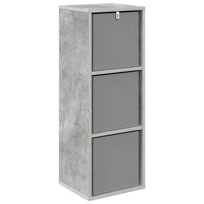 vidaXL Sideboard with Drawer Concrete Grey 30.5 x 27 x 84.5 cm