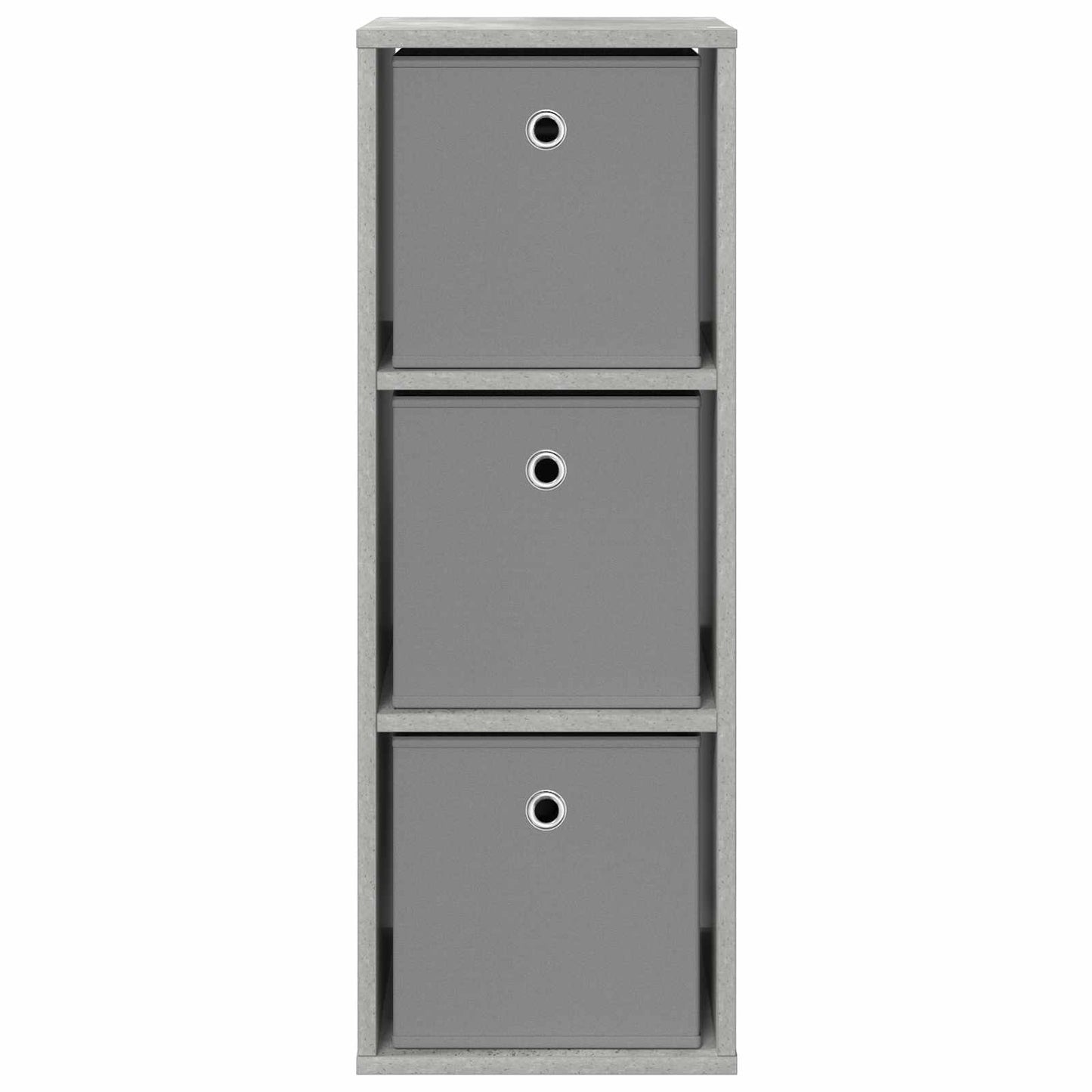 vidaXL Sideboard with Drawer Concrete Grey 30.5 x 27 x 84.5 cm