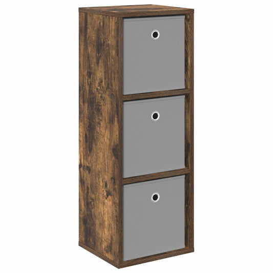 vidaXL Sideboard with Drawer Smoked Oak 30.5 x 27 x 84.5 cm