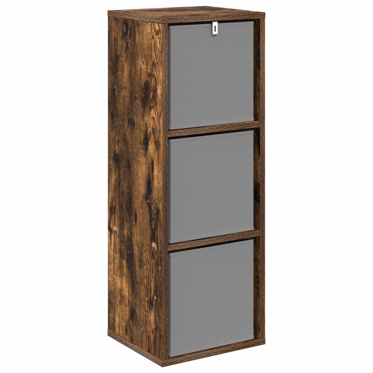 vidaXL Sideboard with Drawer Smoked Oak 30.5 x 27 x 84.5 cm