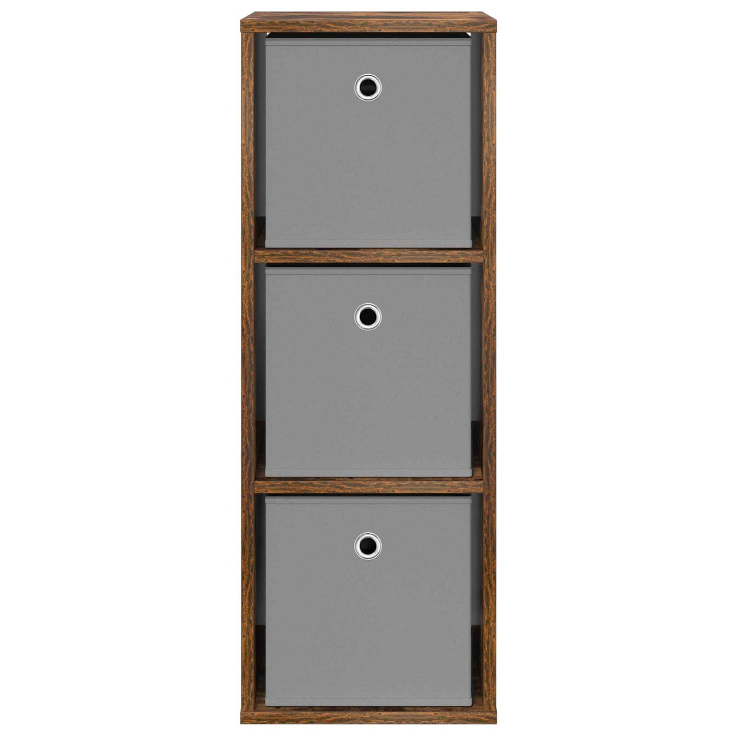 vidaXL Sideboard with Drawer Smoked Oak 30.5 x 27 x 84.5 cm