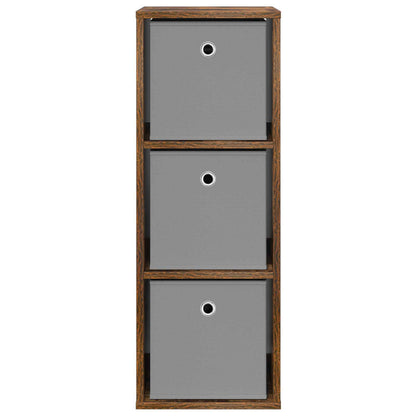 vidaXL Sideboard with Drawer Smoked Oak 30.5 x 27 x 84.5 cm