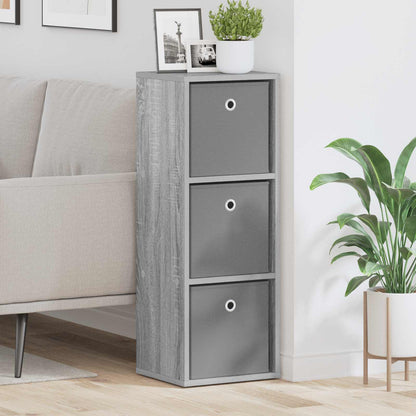 vidaXL Sideboard with Drawer Grey Sonoma 30.5 x 27 x 84.5 cm