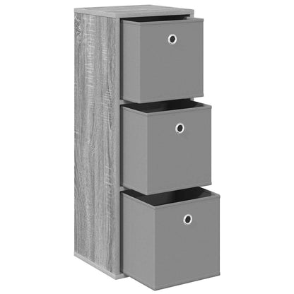vidaXL Sideboard with Drawer Grey Sonoma 30.5 x 27 x 84.5 cm