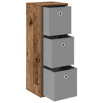 vidaXL Sideboard with Drawer Old Wood 30.5 x 27 x 84.5 cm
