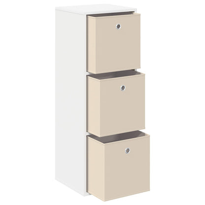 vidaXL Sideboard with Drawer White 35 x 32 x 99.5 cm