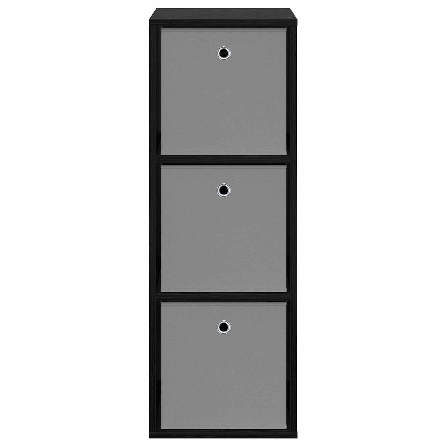 vidaXL Sideboard with Drawer Black Oak 35 x 32 x 99.5 cm