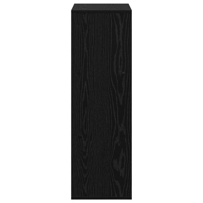 vidaXL Sideboard with Drawer Black Oak 35 x 32 x 99.5 cm