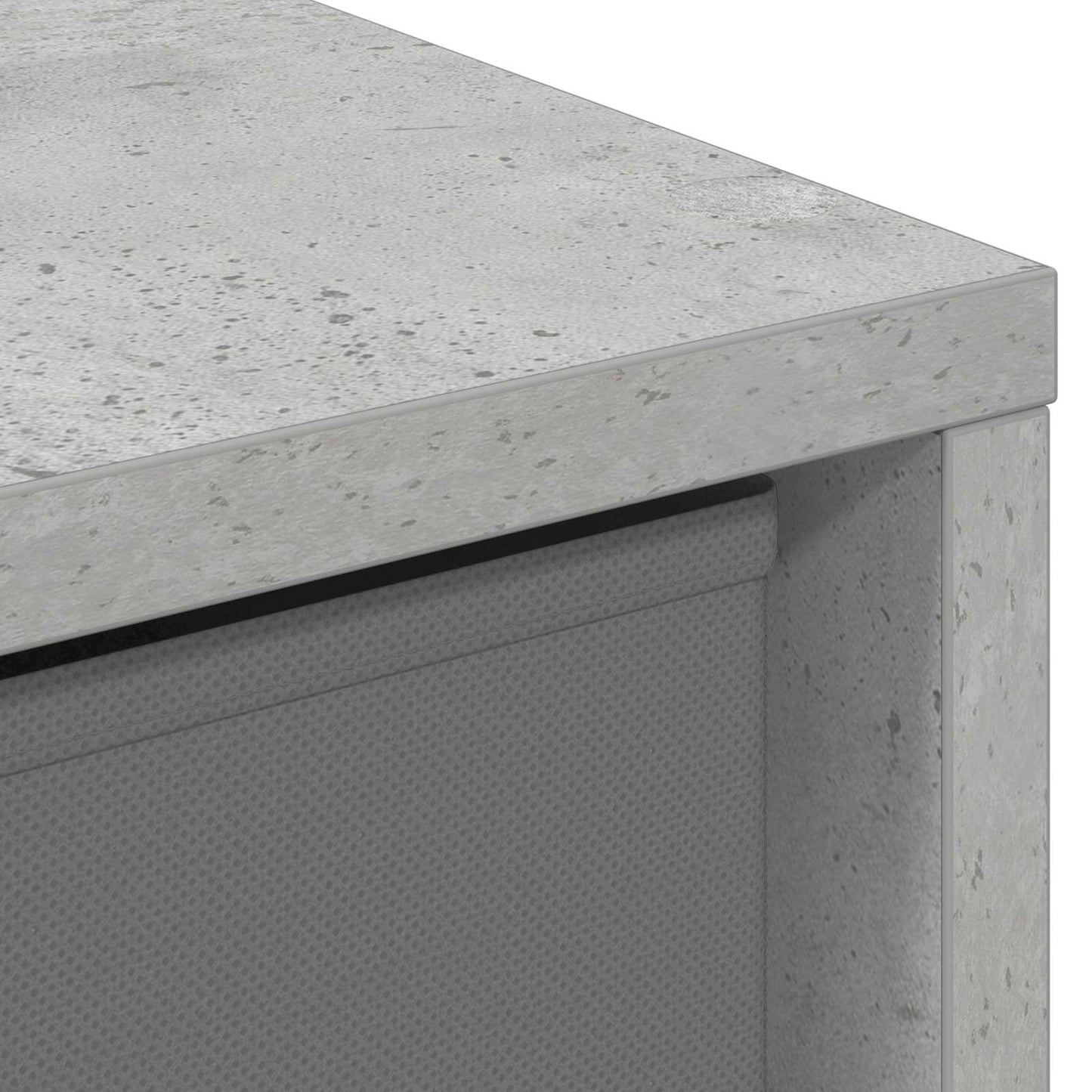 vidaXL Sideboard with Drawer Concrete Grey 35 x 32 x 99.5 cm
