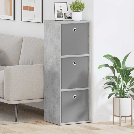 vidaXL Sideboard with Drawer Concrete Grey 35 x 32 x 99.5 cm