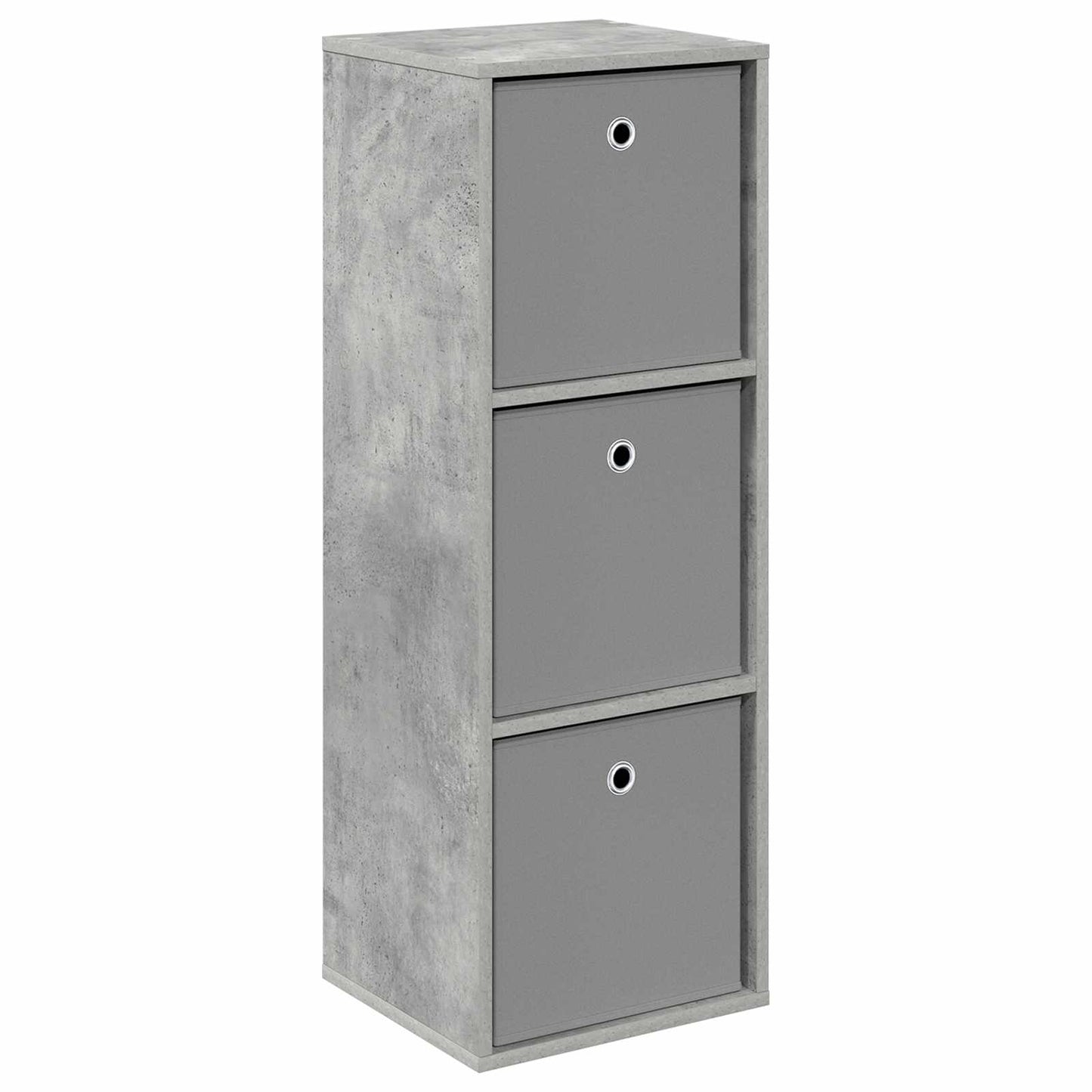 vidaXL Sideboard with Drawer Concrete Grey 35 x 32 x 99.5 cm