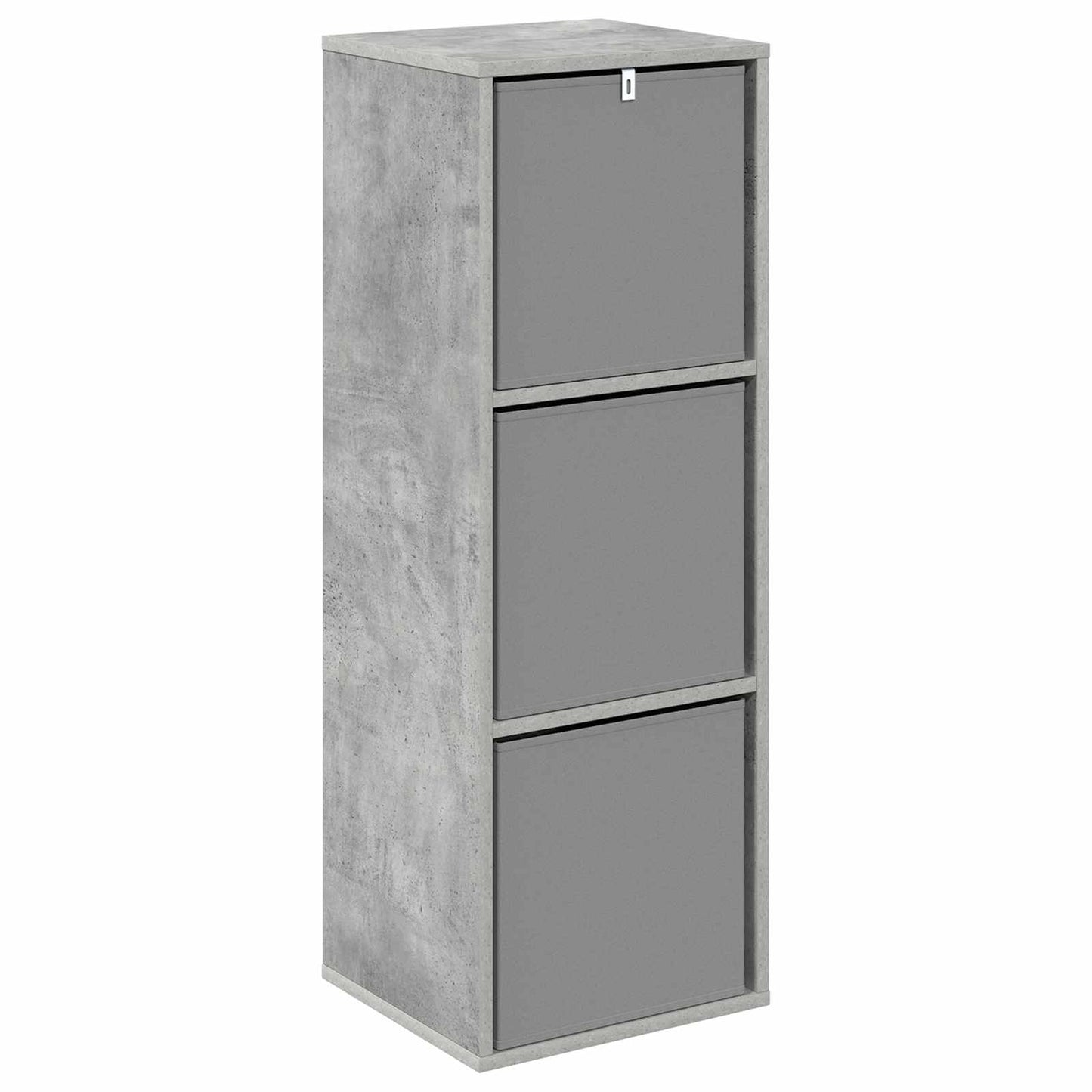 vidaXL Sideboard with Drawer Concrete Grey 35 x 32 x 99.5 cm