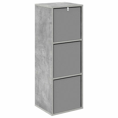 vidaXL Sideboard with Drawer Concrete Grey 35 x 32 x 99.5 cm