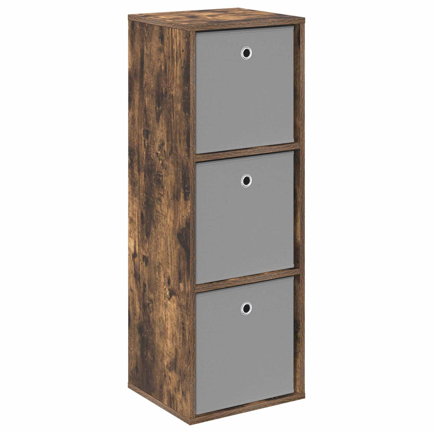 vidaXL Sideboard with Drawer Smoked Oak 35 x 32 x 99.5 cm
