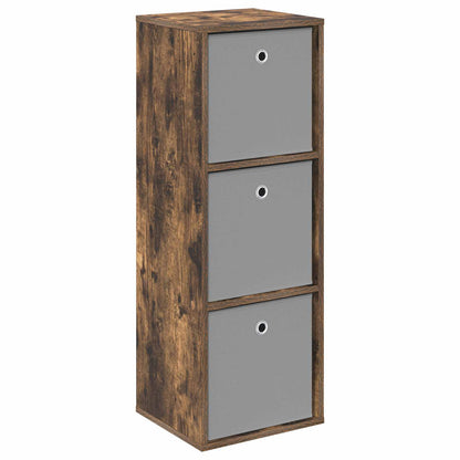 vidaXL Sideboard with Drawer Smoked Oak 35 x 32 x 99.5 cm