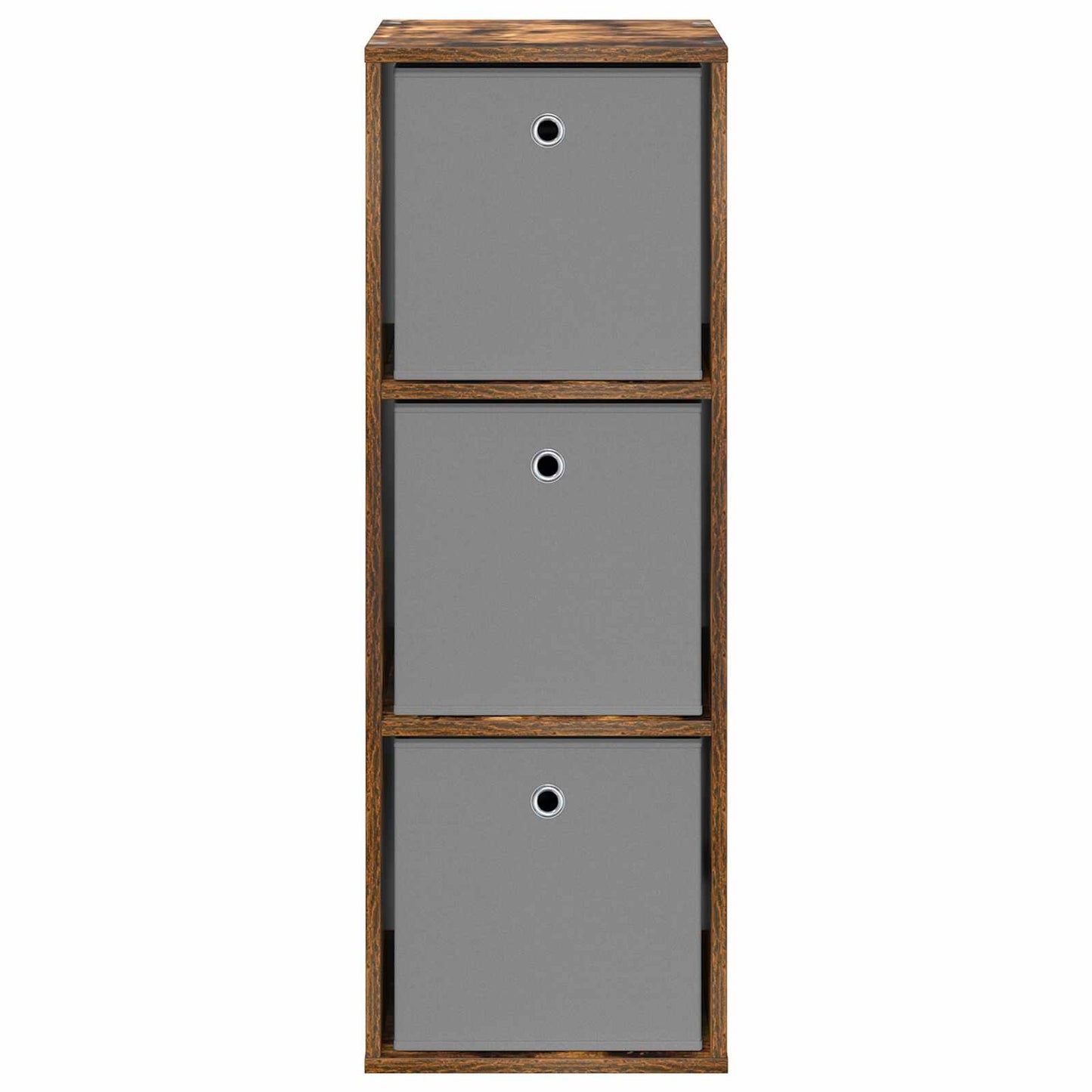 vidaXL Sideboard with Drawer Smoked Oak 35 x 32 x 99.5 cm