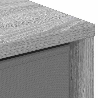 vidaXL Sideboard with Drawer Grey Sonoma 35 x 32 x 99.5 cm